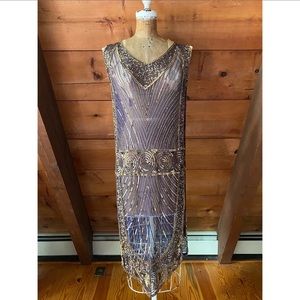 1920s style tabard deco flapper dress